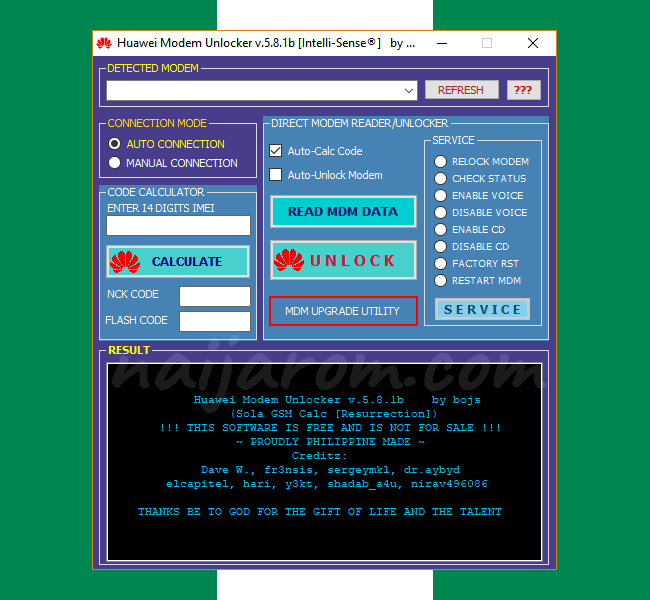 TÉLÉCHARGER HUAWEI MODEM UNLOCKER V5.8.1 BY BOJS