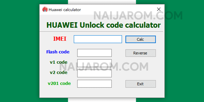 huawei unlock code calculator