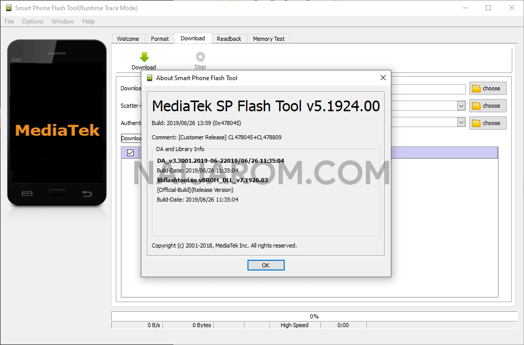 use sp flash tool v5